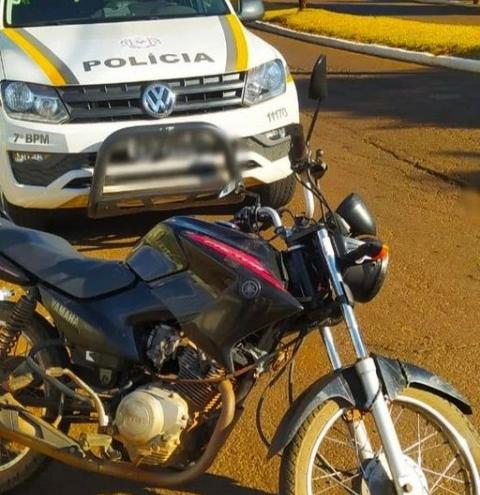 Brigada Militar recupera motocicleta furtada em Miraguai.